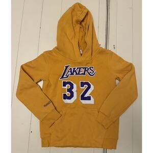 Mitchell & Ness Hoodie Boys Size Small Los Angeles Lakers Magic Johnson #32 NBA